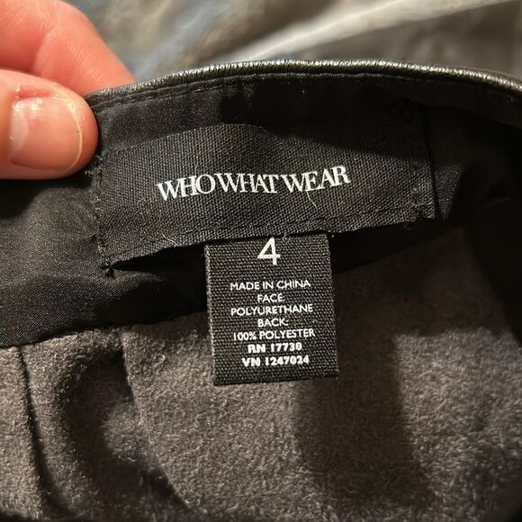 Who What Wear Tea Length Faux Leather Skirt size 4 - Picture 5 of 5